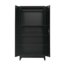 Two-Door Metal Cabinet Shelf Storage for Home Office Gym-11