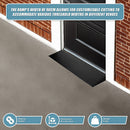 Cuttable Threshold Ramp Rubber Wheelchair Ramp Solid 4 cm Rise 90 cm Wide-11