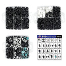 1000PCS Car Retainer Clips Auto Fasteners Push Trim Clips Pin Rivet Bumper Kit-6