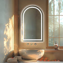 Arched LED Wall Mirror Bathroom Mirrors Makeup Anti-fog 600mm x 1000mm-2