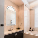 Arched LED Wall Mirror Bathroom Mirrors Makeup Anti-fog 600mm x 1000mm-5