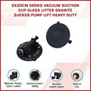 2x20cm 500kg Vacuum Suction Cup Glass Lifter Granite Sucker Pump Lift Heavy Duty-5
