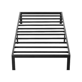 Single Full Metal Bed Frame Base – Sturdy Steel Bed Base for Australian Mattress - 0