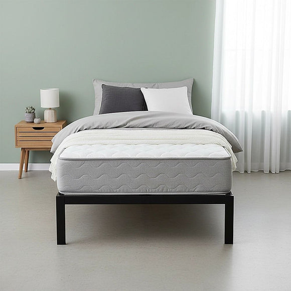 Single Full Metal Bed Frame Base – Sturdy Steel Bed Base for Australian Mattress