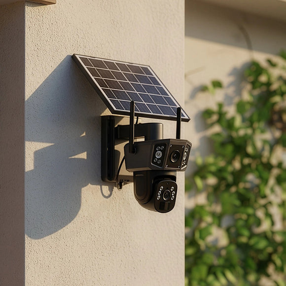 9MP Wireless Solar Camera WIFI Security Outdoor Battery PTZ CCTV Home House V380