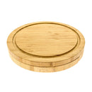 Minnie Bamboo Cheese Charcuterie Board and Knife Set 5 piece Round 22cm Free Delivery-3