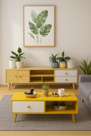 NNECN Modern Living Room TV Stand Table Set-1