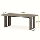 NNETMLT Rustic  Rectangular Dining Table-3