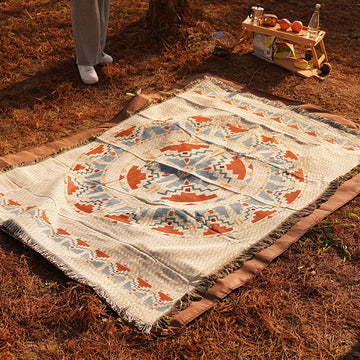 180*300cm Bohemian Picnic Blanket, Waterproof Camping Blanket, Outdoor Rug for Camping, Picnic, Beach