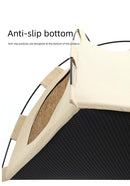 Outdoor Cat House,Pet Tent -Windproof and Dustproof Shelter for Small Pets, Pink, Size: M  40*40*37cm-5