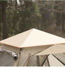 Camping Tent with Awning | Waterproof Family Tent with Carry Bag and Accessories 210*210*135cm Cloudy Gray-5