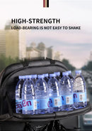 Black Leather Car Backseat Organizer with Foldable Tray Table & Trash Bag - Multi-functional Car Storage Solution-5