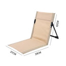 Green Outdoor Folding Lawn Chair with Backrest - Lightweight, Portable Camping Chair, Beach & Park Recliner, Easy-to-Carry for Relaxing Outdoors-6