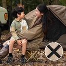 23*28cm Black Outdoor Folding Stool - Lightweight Portable Picnic Chair, Fishing Chair, Camping Seat, and Collapsible Bench for Outdoor Activities-2