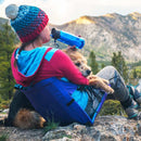 Blue Portable Outdoor Folding Camping Chair with Adjustable Straps-3