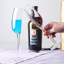 2 Pcs Unique Half-Round Crystal Wine Glass - Elegant Champagne Flute for Red & White Wine-4
