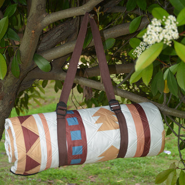 Portable Traditional Pattern Picnic Mat - Lightweight , 200x200cm, with Storage Bag - 0