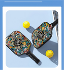 Pickleball Paddle Set with 4 Fiberglass Paddles, 8 Outdoor Balls and 2 Carry Bags - Honeycomb Core, Lightweight Design, Comfort Grip, Family and Beginner Friendly Game Set-6