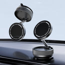Black Magnetic Car Phone Mount - 66x66x34mm with Adjustable Bracket for Easy Smartphone Access-1