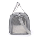 Grey Portable Pet Travel Carrier Bag - Foldable, Durable, and Comfortable for Small Dogs & Cats 50cmx34cmx34cm-2