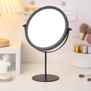 Black Rotating Tabletop Makeup Mirror - 360º Swivel Vanity Mirror for Bedroom & Desk-1