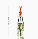3 pcs Handwoven Plant Hanger-Cotton Rope Hanging Planter with Wooden Rings-7