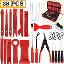 Red 38PCS Car Interior Trim Removal Tool Kit - Durable PP Material for Car Audio, Dashboard, Door Panel, and Modification-1