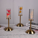 Wheat Ears Eternal Flower Acrylic Table Lamp - Color-Changing LED, USB Rechargeable, Touch Control-5