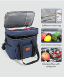 Black 23L Extra Large Insulated Cooler Bag with Double Layers - Perfect for Camping, Picnics, and Outdoor Adventures-6