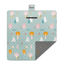 Waterproof Foldable Picnic Blanket with Green Mood Print - 200x200cm-1