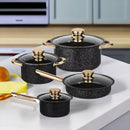 8-Piece Stainless Steel Cookware Set with Maifan Stone Non-Stick Coating-2