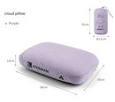 Purple Reversible Memory Foam Travel Pillow - All-Season Comfort Neck Support for Deep Sleep & Portability-1