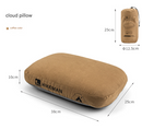 Coffee Reversible Memory Foam Travel Pillow - All-Season Comfort Neck Support for Deep Sleep & Portability-1