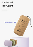 Grey Reversible Memory Foam Travel Pillow - All-Season Comfort Neck Support for Deep Sleep & Portability-7