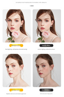 White Magnetic Foldable Selfie Light with Mirror - Rechargeable LED Fill Light for iPhone & Android Vlogging(Mobile phone is a shooting prop and is not included)-7