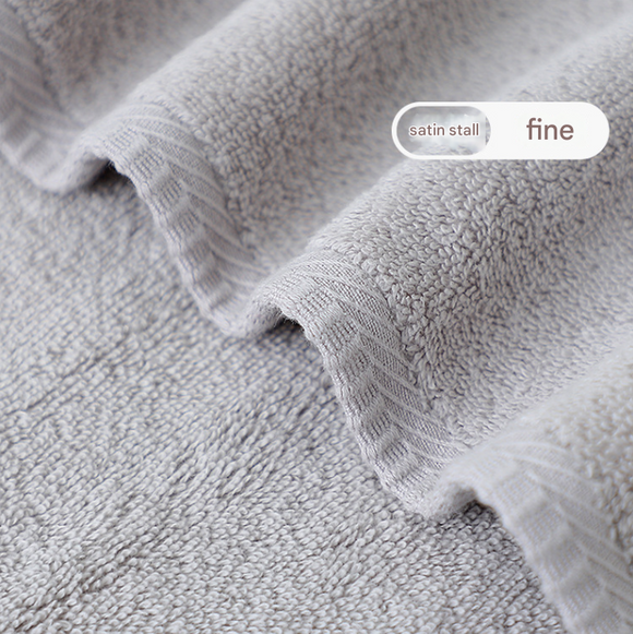 Light Grey Plush Cotton Hand Towel Set (4-Pack) - Ultra Soft, Absorbent & Quick-Drying Face Towels for Bathroom