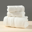 White Premium 3-Piece 100% Cotton Towel Set - Ultra Soft, Absorbent & Quick-Dry for Bathroom-1