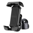 Black Heavy Duty Bike Phone Mount - Anti-Shake Motorcycle Holder with Secure Lock, 360 Rotation Cradle for All-Terrain Cycling-1