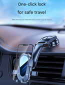 Black Universal Car Phone Mount Holder - 360° Rotation with Upgraded Suction Cup for Dashboard & Windscreen-3