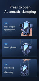 Black Universal Car Phone Mount Holder - 360° Rotation with Upgraded Suction Cup for Dashboard & Windscreen-10