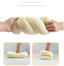 Purple Ergonomic Memory Foam Travel Pillow for Neck Support - Portable & Compact for Camping, Flights, and Napping-2