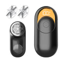Black Digital Display Electric Lint Remover - 3-Speed USB Rechargeable Fabric Shaverc-1
