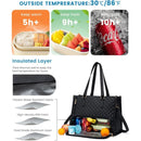 Black Insulated Lunch Bag and Laptop Cooler - Perfect for Keeping Food Fresh-2
