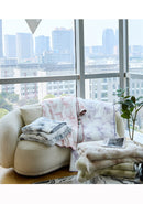 Grey Luxury Mink Velvet Ink Print Blanket - High-Quality Warmth for Your Home(150*200cm)-5