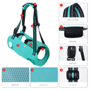 Black Pet Support Harness for Senior and Disabled Dogs - Adjustable Chest and Back Support Leash(Size S)-4