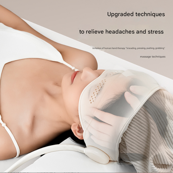 Electric Head Massage Hat with Inflatable Airbags - 6-Zone Scalp Therapy for Relaxation and Sleep Aid