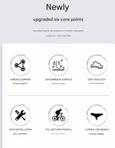 Black patterned style Mountain Bike Saddle - Comfortable and Durable Bicycle Seat for MTB and Road Bikes-6