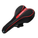 Black and red Mountain Bike Saddle - Comfortable and Durable Bicycle Seat for MTB and Road Bikes-1