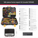 168-Piece Ultimate Hand Tool Kit - Comprehensive Household & Auto Repair Set with Socket Wrenches, Pliers, Screwdrivers & Portable Storage Case-2
