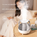 White 3.5L Smart Cool Mist Humidifier with Dual Nozzle & Digital Display - Ultra-Quiet Air Purifier for Bedroom and Office-2